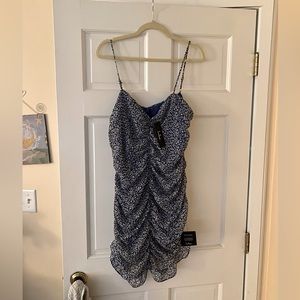 XL scrunched style mini dress from Lulu